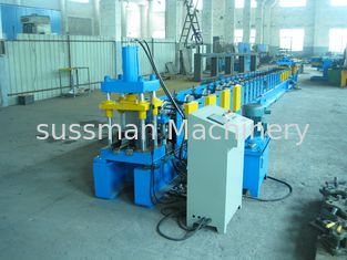 Blue 220mm Profile Width Roll Forming Machinery For Door Frame